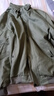 古谦 工装外套男士宽松春秋季休闲翻领夹克男中年百搭纯棉上衣服褂子 军绿色 3XL （155-170斤） 实拍图