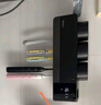 MIPO 智能紫外线杀菌牙刷消毒器电动壁挂挤牙膏牙杯烘干免打孔置物架 K6-3杯黑灰+挤牙膏器+吹风机架 实拍图