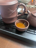 百年利永紫砂杯宜兴纯全手工紫砂盖杯原矿竹影杯功夫茶具办公泡茶杯420cc 实拍图
