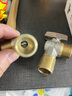 老铜匠（LTJ）燃气热水器球阀 壁挂炉球芯角阀全开大流量全铜冷热4分厨房冷水 实拍图