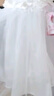 毛毛鸭2024夏季新款儿童公主裙演出服小女孩蓬蓬纱表演服女童背心连衣裙 白色 110 码 身高100至106  28-33斤 实拍图