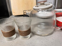 FGHGF竖纹玻璃喝水杯子创意隔热耐热咖啡杯茶杯家用果汁杯啤酒杯 风琴杯2个装（带隔热圈） 实拍图