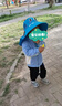 lemonkid儿童防晒帽夏宝宝防紫外线遮阳帽男童太阳帽女童亲子渔夫帽 实拍图