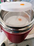 米必暖保温饭盒双层上班猪脚饭桶保温饭盒24小时冬天新款餐盒便携饭盒 尊贵红送餐具+保温袋 2.2L 实拍图