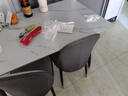迪玛森岩板餐桌家用餐桌椅组合轻奢现代简约小户型饭桌客厅长方形桌子 亚光白【27MM厚】送货到家 120cm 【宽70CM】一桌四椅 实拍图