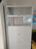 帅仕（shuaishi）厨房用具置物架落地多层餐边柜收纳碗柜家用橱柜微波炉烤箱储物柜 【组合门板】白6层100长42深 实拍图