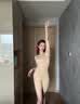 婷美连体塑身衣女收腹提臀后脱式免穿内衣无痕塑形美体束身衣 肤色M 实拍图