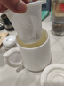 金镶玉冰种玉瓷办公杯茶杯高端白瓷家用茶水分离带盖泡茶杯 浮雕百川 实拍图