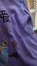 真维斯女童t恤纯棉长袖春秋款儿童圆领打底衫可爱薄款上衣女孩秋装 紫 加油可爱 120 实拍图