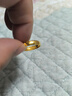 六福珠宝足金光面黄金戒指婚嫁对戒女款开口戒 计价 B01TBGR0016 约3.91克 实拍图
