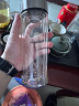 希诺抗菌玻璃杯双层商务办公车载水杯男高档泡茶杯子XN-9303 360mL 实拍图