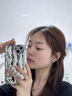 素洛适用苹果16Promax银色曲边电镀水波纹手机壳iPhone15时尚11网红女14Pro手链高级12感防摔软保护壳 电镀银色水波纹+爱心腕带 iPhone 15 实拍图