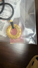中国黄金（CHINA GOLD）足金吊坠男女款花丝镂空平安扣项链红绳挂坠情人节生日礼物送女友 【今/次日达】平安扣项链【黑绳】约1.4g 实拍图