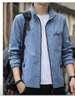 JEEP SPIRIT吉普外套男潮流春秋季夹克男士立领修身衣服 蓝色 3XL  实拍图
