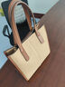 红谷包包女包新款头层牛皮单肩手提包时尚高级感琴谱包生日礼物 米白 实拍图