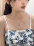 礼意久久镶施华洛世奇元素纯银项链女生生日礼物女520送女朋友礼物送老婆 实拍图