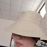 狐狸仙渔夫帽子女夏季防晒双面帽子可折叠两面戴遮阳帽韩版潮品百搭帽 黑色+米白双面可戴 渔夫帽 实拍图