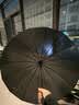 24骨长柄雨伞大号男士自动加固暴雨加大黑色直杆伞男晴雨直柄超大 经典黑【自动16骨-防水套-直柄】 实拍图