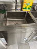法耐（FANAI） 加厚304不锈钢一体水槽柜商用厨房洗菜盆洗手池洗碗池一体盆 【耐用左单槽】长100宽50高80 实拍图