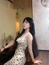 凊知柠2025新款夏季波点吊带连衣裙女圆领露背拼接收腰显瘦裙子 杏色波点 M 实拍图