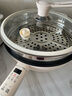 澳柯玛（AUCMA）5L热红点电炒锅/微压电煮锅/电火锅/电蒸锅/家用电锅多功能蒸煮一体/大容量炒菜锅多用途/配蒸笼D1 实拍图
