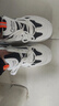 回力女鞋大码41-43孕妇鞋秋冬季透气网面休闲运动老爹鞋宽脚跑步鞋 白黑 40 实拍图