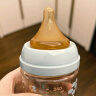 乐起偏心奶嘴仿真母乳质感新生婴儿鸭嘴吸嘴超软防胀气通用贝亲宽口径 S号1孔（适合1-3月）1只装 实拍图