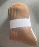 松山棉店羊毛罗纹长筒袜女款-黑色+米白+橘色均码 实拍图