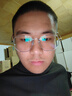 蔡司（ZEISS）近视眼镜框男超轻纯钛大框眼镜架可配防蓝光散光变色眼睛 简约大框 银色 配colorein镜片1.56防蓝光 0-600 实拍图