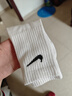 耐克（NIKE） 休闲袜男袜女袜 2026新款透气篮球袜跑步袜三双装中长筒训练袜子 SX7676-100/三双装/长款 S/22-24厘米/34-38码 实拍图