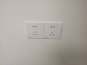西门子（SIEMENS）纤薄款开关插座面板 强电16A墙面86型开关面板 荟绎系列辰光白色 三开单控开关 实拍图