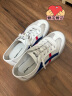 ZHR夏季小白鞋女真牛皮百搭网洞鞋女透气女鞋轻便休闲 A67E 白蓝 37 实拍图