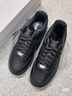 耐克空军一号男子平底运动鞋春胶底板鞋NIKE AIR FORCE 1 CW2288 001黑/黑 42 实拍图