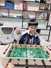 贝趣儿童桌上足球桌游桌面足球对战台迷你冰球壶球飞行棋游戏桌玩具 52CM【单功能】六杆足球桌 男孩女孩生日圣诞节新年礼物 实拍图