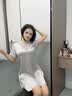 丝界真丝睡裙女秋冬舒适短袖睡衣100%桑蚕丝高级外穿家居服节日礼物 实拍图