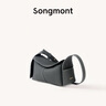 Songmont挂耳系列屋檐包mini设计师款头层牛皮通勤斜挎hobo包 瓦砾灰 预售8天 实拍图