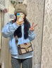 柏萨尼（PESASRIE）品牌轻奢包包女包单肩包奢侈女士斜挎包百搭印花包情人节生日礼物 咖啡色【全国十仓/当次日达】 奢侈礼盒包装 实拍图