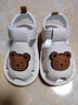 甜苗苗婴幼儿学步鞋夏季男女宝宝软底防滑透气凉鞋0-1岁防掉鞋子叫叫鞋 男女宝宝学步凉鞋【白色】 16 码【鞋内长120mm】 实拍图