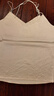 百图betu女装夏季新款吊带衫丝质缎面美背交叉带V领背心女2304T58 杏色 XS 实拍图