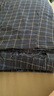 欣尚优纯棉睡裤男士宽松大码家居裤全棉格子印花休闲裤夏季空调裤可外穿 长裤 藏蓝格 2XL 体重130-150斤 实拍图