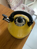 格立高（Geligao）电热水壶烧水壶开水器304不锈钢电水壶自动断电大容量3-4人家用防溅出水口设计可折叠提手煮茶器 3L 柠檬黄 实拍图