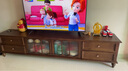 畔夏美式实木电视柜茶几组合小户型家用全实木乡村复古家具中古落地柜 MS03-【胡桃色】-2.4米电视柜 实拍图