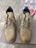 跨足行马丁靴男中帮英伦风工装靴子男士高帮沙漠短靴秋冬季透气增高皮鞋 卡其-四季款 38 皮鞋码 实拍图
