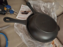 小幸福鑄鐵（KITCHEN LITTLE HAPPINESS KITCHEN） 两用珐琅锅煎锅小汤锅 18cm两用锅整套+麻绳 18cm 实拍图