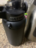 cica保温杯大容量男女士316不锈钢顿吨桶吨学生运动大肚保暖水杯壶子 黑色(保冷保热+316)1L 实拍图