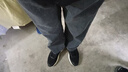 衣然呈品烟灰色牛仔裤男士秋冬新款宽松直筒裤子男美式高街潮牌百搭休闲裤 灰色【A款】 M  95-120斤 实拍图