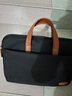 期尚简约笔记本电脑包女手提男14/16英寸适用联想华为华硕苹果笔记本 黑色【防水防震 毛绒保护】 15-16英寸 实拍图