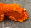 UKUHPK春夏婴儿拖把爬行服宝宝拖地爬爬服连体衣服擦地板防脏罩衣春秋款 橘红色【包手包脚】春秋长袖 90cm 适合20-25斤 实拍图