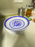 LICHEN景德镇陶瓷深盘碟子菜盘饭盘青花玲珑瓷器釉下彩餐具龙纹中式白瓷 龙纹盘碟 8英寸 直径20.5x4厘米高 实拍图
