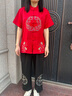 俞兆林（YUZHAOLIN）中老年唐装男女情侣装夏季短袖套装爸爸妈妈老人过寿结婚七夕送礼 酒红色 (上衣+裤子) XL /41 男【建议140-160斤】 晒单实拍图